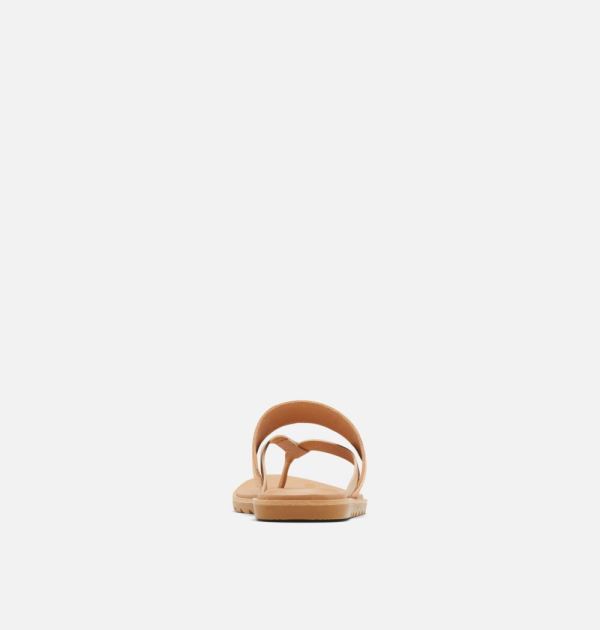 Sorel Shoes Women's Ella II Easy Flip Sandal-Honest Beige Gum 2