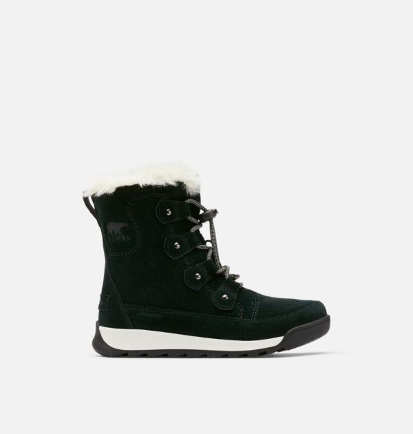Sorel Shoes Youth Whitney II Joan Lace Boot-Black Fawn