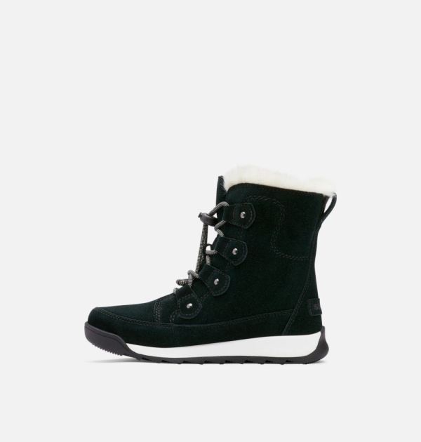 Sorel Shoes Youth Whitney II Joan Lace Boot-Black Fawn