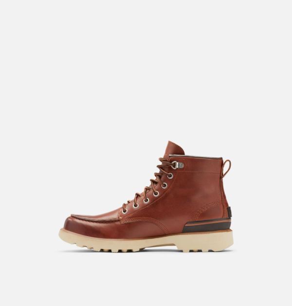 Sorel Shoes Men's Caribou Moc Boot-Dark Caramel Oatmeal