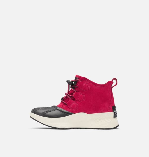 Sorel Shoes Youth Out 'N About Classic Boot-Fuchsia Rush Black