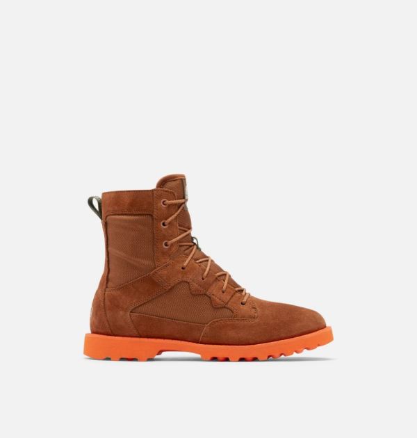 Sorel Shoes Men's Caribou OTM Boot-Dark Amber Spark Orange