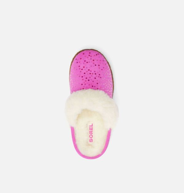 Sorel Shoes Youth Nakiska Slide II Slipper-Bright Lavender Gum 2