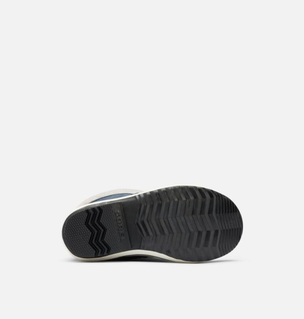 Sorel Shoes Youth Yoot Pac Nylon Boot-Chrome Grey Black