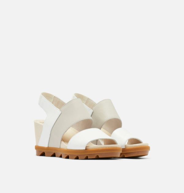 Sorel Shoes Womens Joanie II Slingback Wedge Sandal -Sea Salt Tan