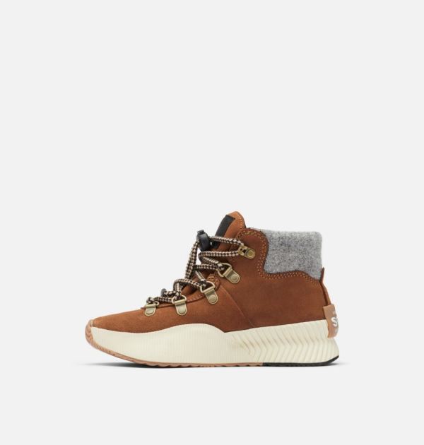 Sorel Shoes Youth Out 'N About Conquest Boot-Velvet Tan Chalk