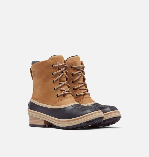 Sorel Shoes Womens Slimpack III Lace Duck Boot-Elk