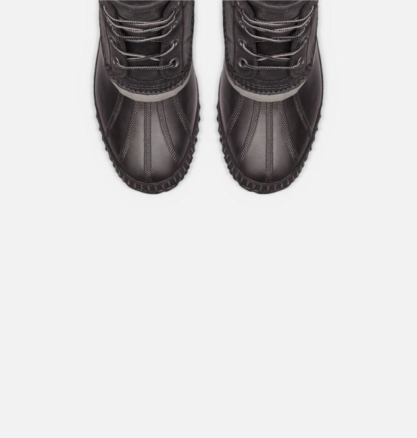 Sorel Shoes Mens Cheyanne II Lace Duck Boot-Black Black