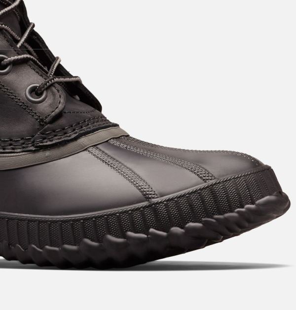 Sorel Shoes Mens Cheyanne II Lace Duck Boot-Black Black