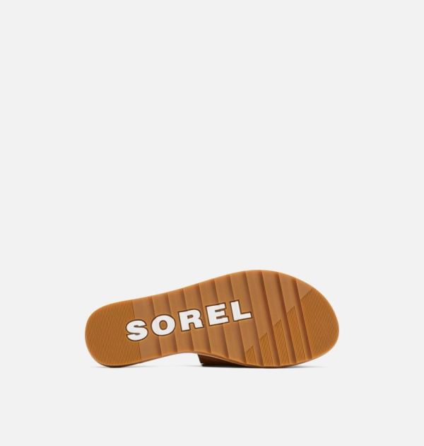 Sorel Shoes Womens Ella II Block Slide-Velvet Tan