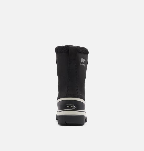 Sorel Shoes Men's Caribou Boot-Black Dark Stone