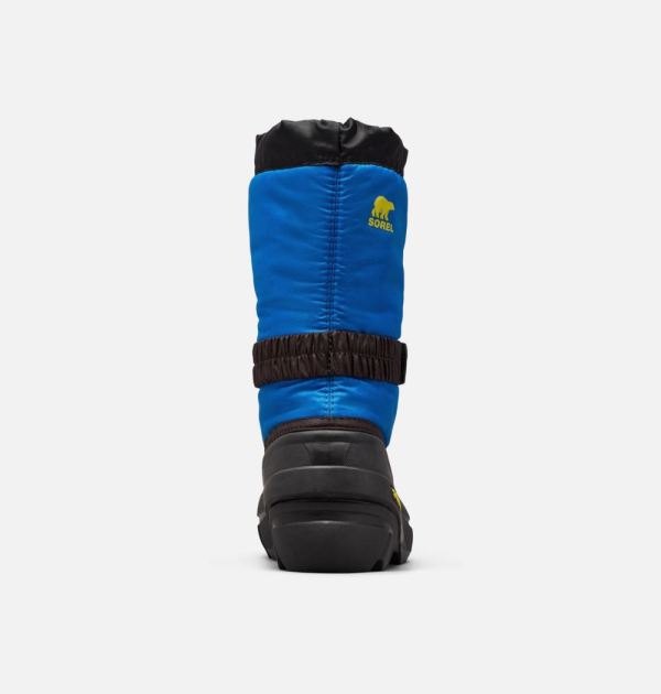Sorel Shoes Youth Flurry Boot-Black Super Blue