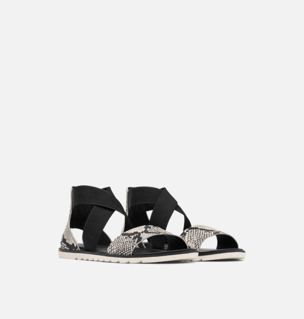 Sorel Shoes Women's Ella II Sandal-Snake Black