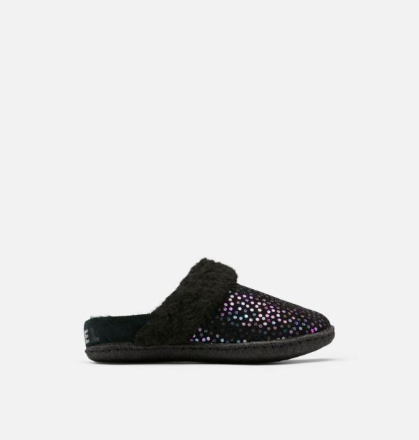 Sorel Shoes Youth Nakiska Slide II Slipper-Black Black