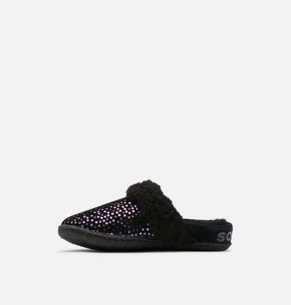 Sorel Shoes Youth Nakiska Slide II Slipper-Black Black