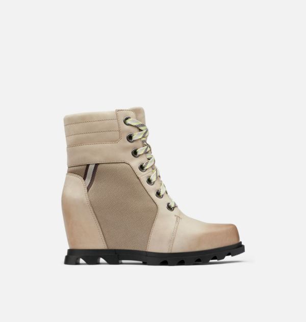 Sorel Shoes Women's Joan Of Arctic Wedge III Lexie Bootie-Omega Taupe Black