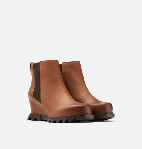 Sorel Shoes Women's Joan Of Arctic Wedge III Chelsea Bootie-Hazelnut Blackened Brown