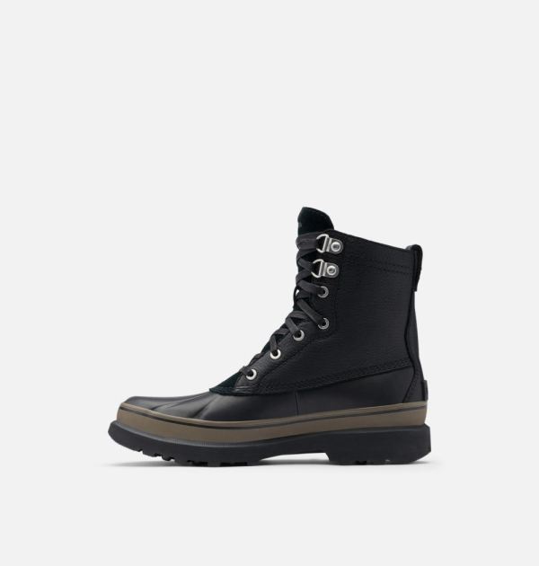 Sorel Shoes Men's Caribou Storm Boot-Black Mud