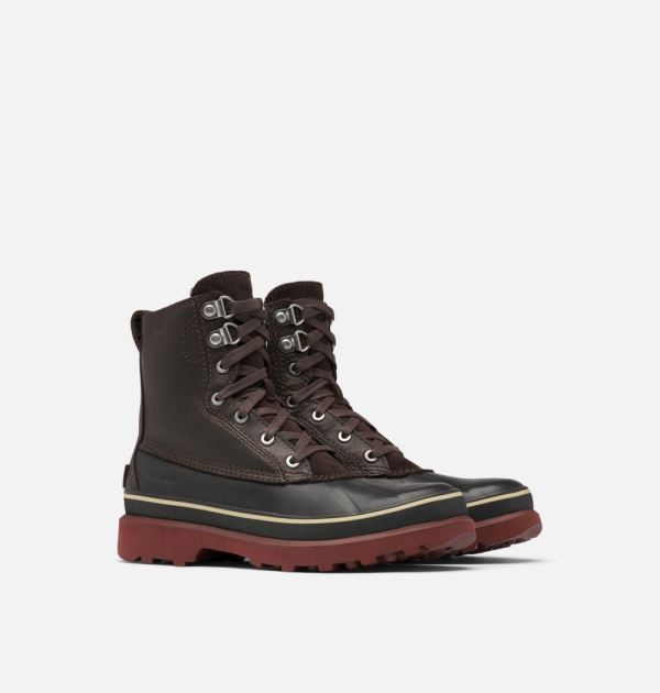 Sorel Shoes Men's Caribou Storm Boot-Blackened Brown