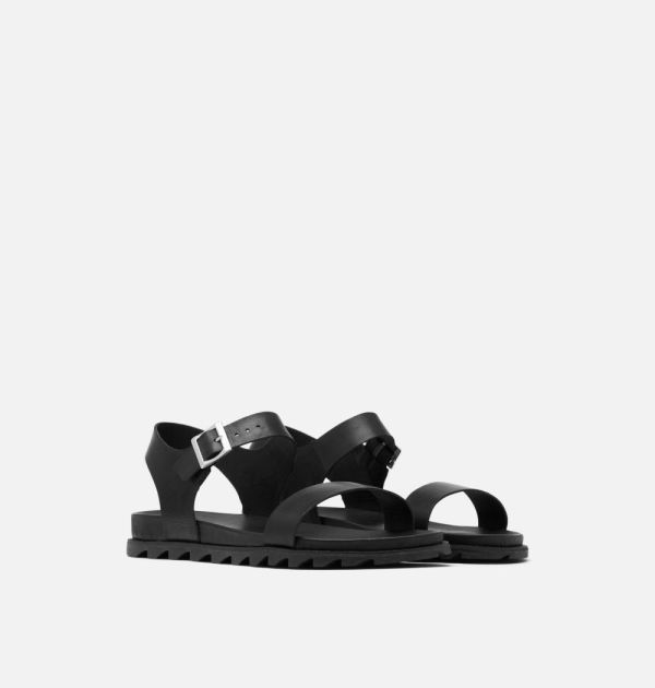 Sorel Shoes Womens Roaming Decon Ankle Strap Sandal-Black