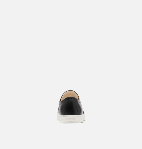 Sorel Shoes Mens Caribou Mod Slip-On-Black Sea Salt