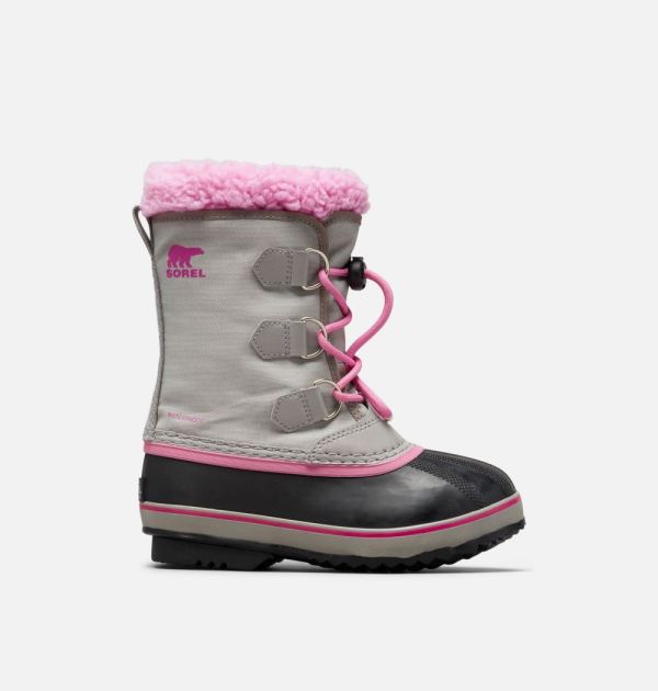 Sorel Shoes Youth Yoot Pac Nylon Boot-Chrome Grey Orchid