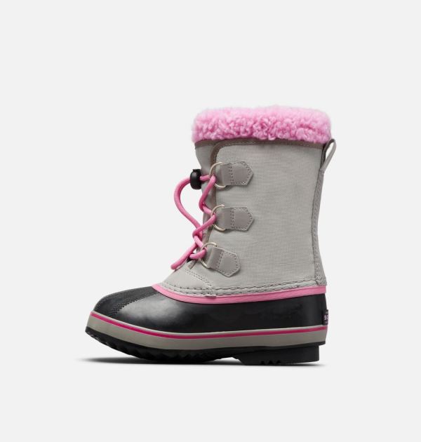 Sorel Shoes Youth Yoot Pac Nylon Boot-Chrome Grey Orchid