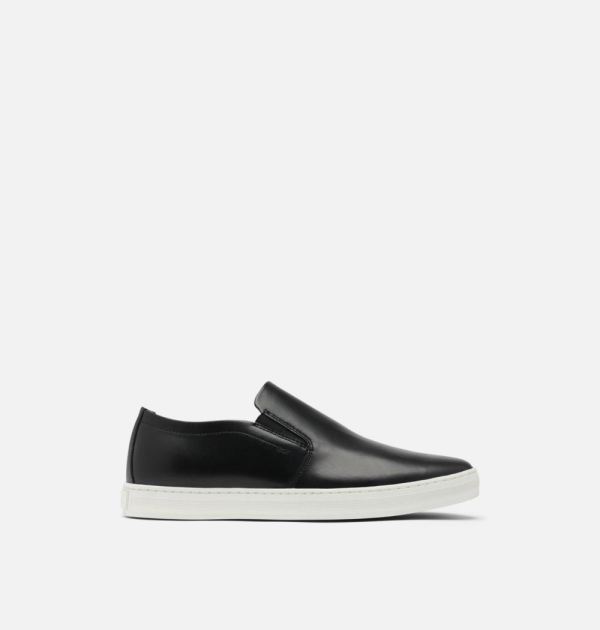 Sorel Shoes Mens Caribou Mod Slip-On-Black Sea Salt