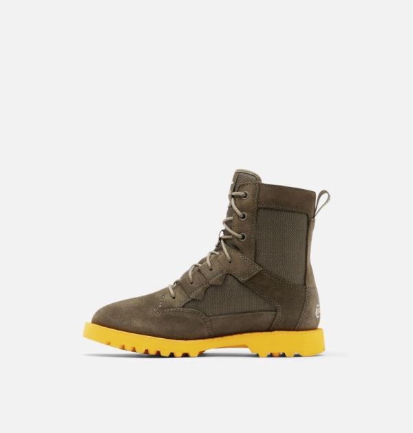 Sorel Shoes Women's Caribou OTM Bootie-Alpine Tundra Cyber Yellow