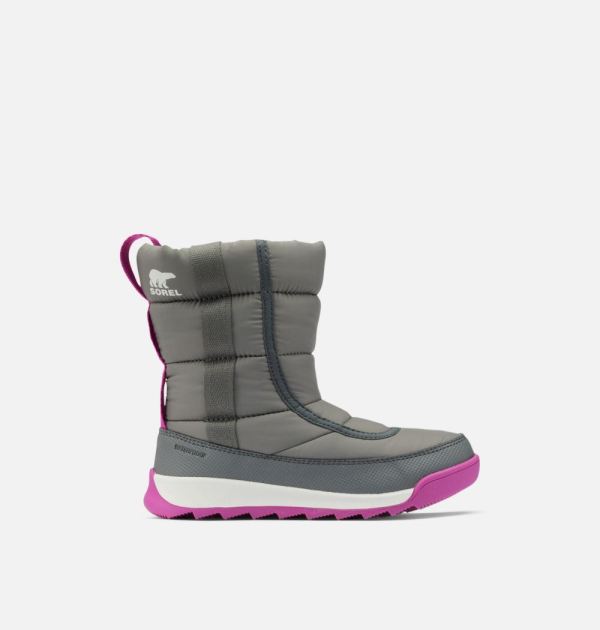 Sorel Shoes Youth Whitney II Puffy Mid Boot-Quarry Grill