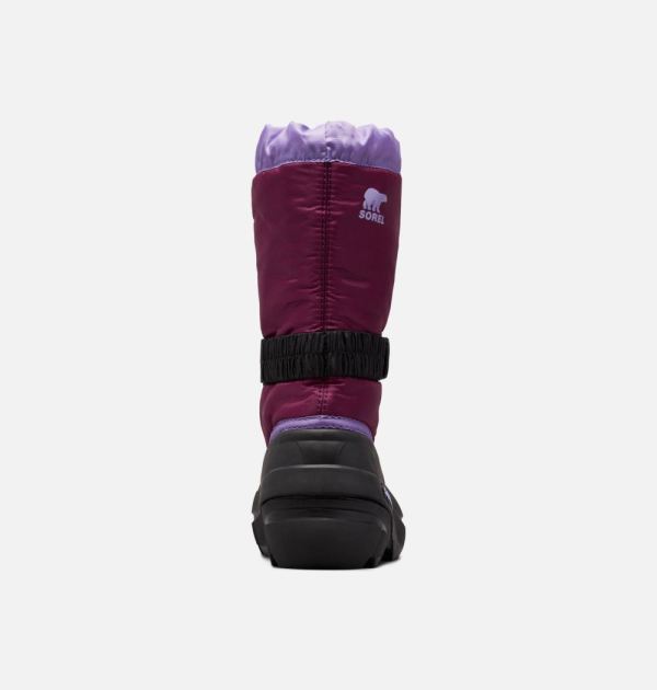 Sorel Shoes Youth Flurry Boot-Purple Dahlia Paisley Purple