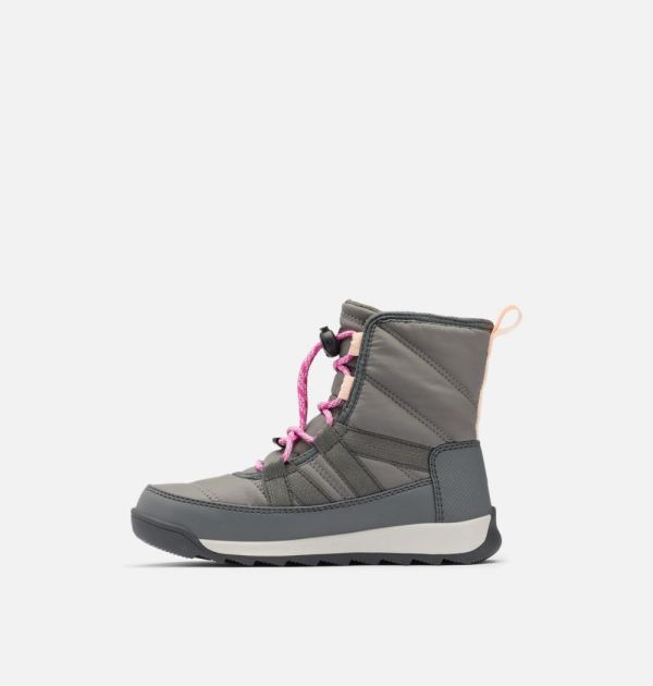 Sorel Shoes Youth Whitney II Short Lace Boot-Quarry Grill