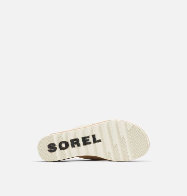 Sorel Shoes Women's Cameron Wedge Mule Sandal-Chalk Black