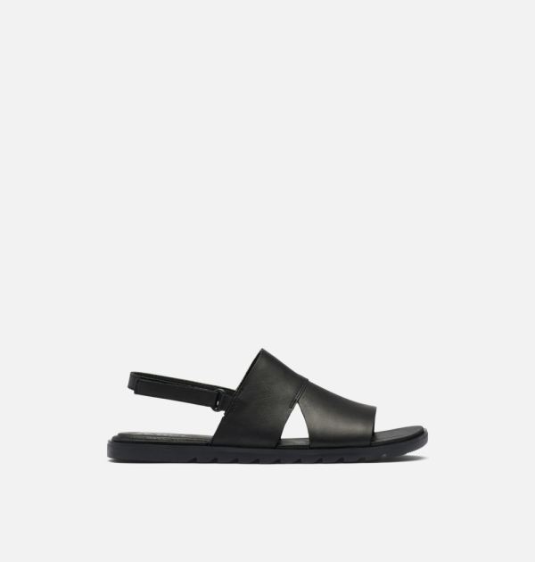 Sorel Shoes Women's Ella II Slingback Sandal-Black White