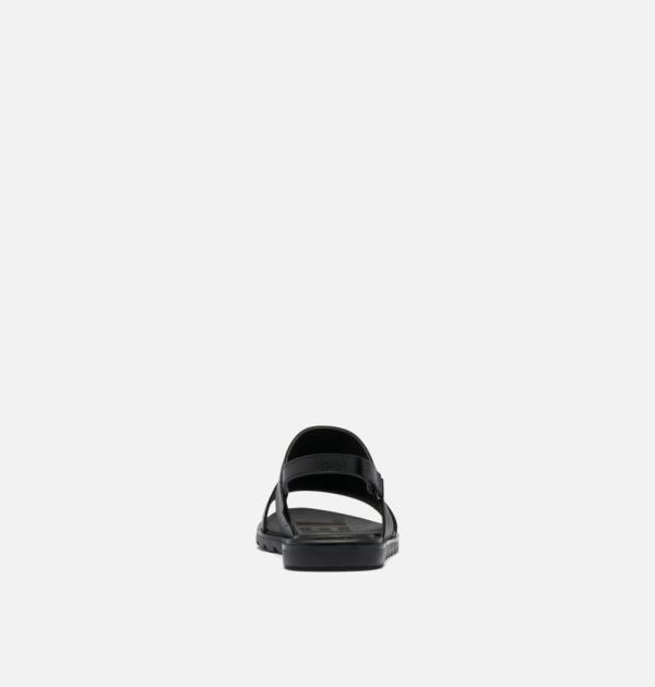 Sorel Shoes Women's Ella II Slingback Sandal-Black White