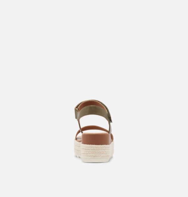 Sorel Shoes Women's Cameron Flatform Wedge Sandal-Velvet Tan