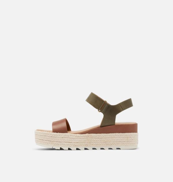 Sorel Shoes Women's Cameron Flatform Wedge Sandal-Velvet Tan