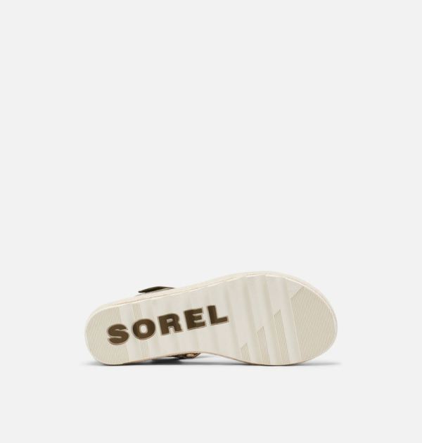 Sorel Shoes Women's Cameron Flatform Wedge Sandal-Velvet Tan