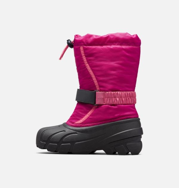 Sorel Shoes Youth Flurry Boot-Deep Blush Tropic Pink