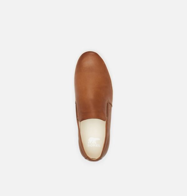 Sorel Shoes Mens Caribou Mod Slip-On-Brown Flora Sea Salt