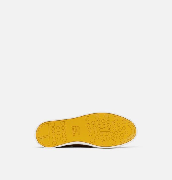 Sorel Shoes Mens Caribou Mod Slip-On-Brown Flora Sea Salt