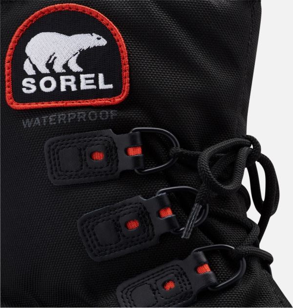 Sorel Shoes Youth Glacier XT Boot-Black Red Quartz