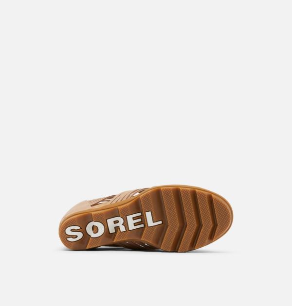 Sorel Shoes Womens Joanie II Lace Huarache Wedge Sandal-Honest Beige