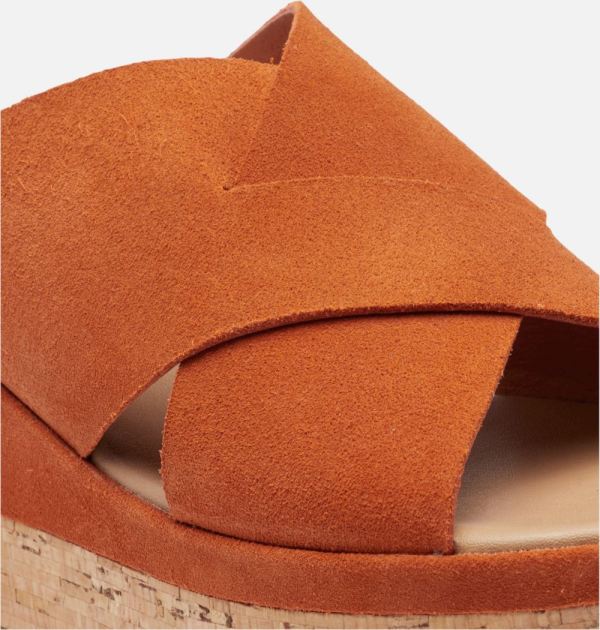Sorel Shoes Women's Cameron Flatform Mule Wedge Sandal-Desert Sun Gum 17