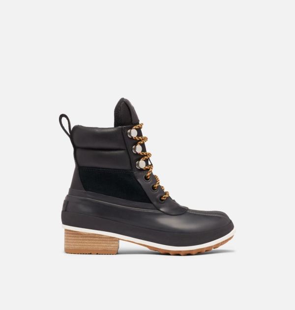 Sorel Shoes Womens Slimpack III Hiker Duck Boot-Black