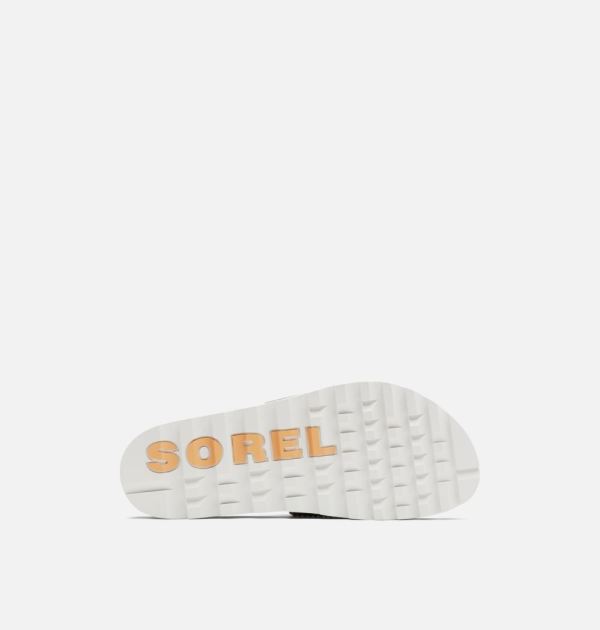 Sorel Shoes Women's Roaming Easy Slide Sandal-Chrome Grey Sea Salt