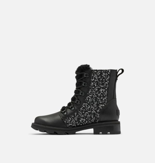 Sorel Shoes Women's Lennox Lace Cozy Bootie-Black Black