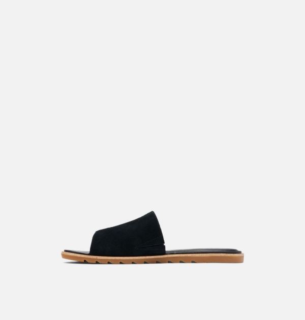 Sorel Shoes Womens Ella II Block Slide-Black