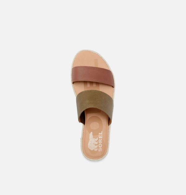 Sorel Shoes Women's Ella II Slide Sandal-Velvet Tan