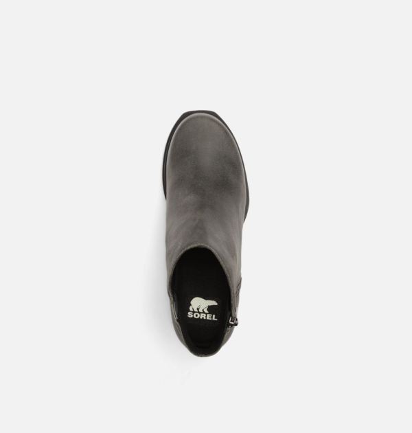 Sorel Shoes Women's Joan Of Arctic Wedge III Zip Bootie-Quarry Black